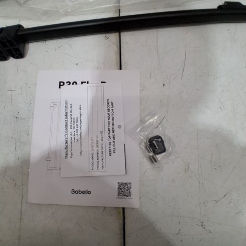 BABELIO HARDWARE MOUNTED BABY GATE - 26"-43"X28" - BLACK (MODEL: B17) image 3