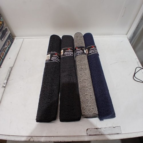 4PK IH CASADECOR NATURE SOLID TUFTED FLOOR MAT - 2FT X 3FT - BLUE / GREY / BLACK (MODEL: MU-K2002S ) image 3