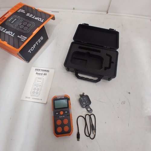 TOPTES GAS DETECTOR WITH VIBRATION VISUAL AND AUDIBLE ALARMS FOR 4 GAS H2S/CO/LEL/O2 - ORANGE (MODEL: ‎GUARD-101) image 2