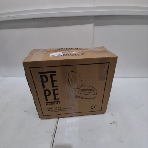 PEPE TOILET SEAT ELEVATED RISER FOR SENIORS - 4" - WHITE (MODEL: P30004) image 3