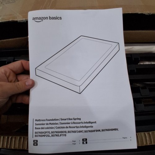 SMART BOX SPRING BED BASE - 9"- FULL - BLACK (MODEL: B07K6HF9HK) image 3