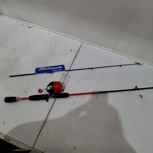 SHAKESPEARE REVERB SPINCAST COMBO FISHING ROD - 5'6" - MEDIUM POWER - RIGHT HAND - RED/BLACK (MODEL: RV5610SCRDCBO) image 3