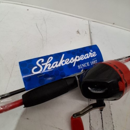 SHAKESPEARE REVERB SPINCAST COMBO FISHING ROD - 5'6" - MEDIUM POWER - RIGHT HAND - RED/BLACK (MODEL: RV5610SCRDCBO) image 7