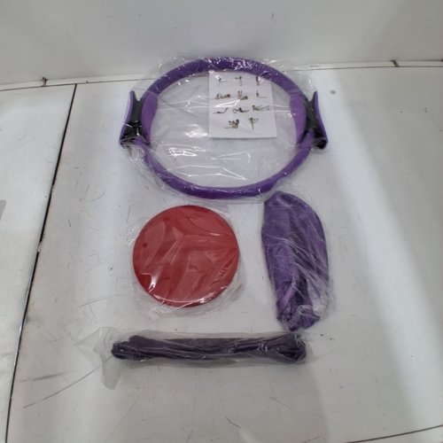 5PC PILATES RING BEGINNER KIT WITH ACCESSORIES - PURPLE image 2