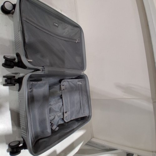 LETOME HARDSIDE SPINNER CARRY ON LUGGAGE SUITCASE WITH ALUMINUM HANDLE AND TSA LOCKS - 20" - GREY (MODEL: 1942341) image 7
