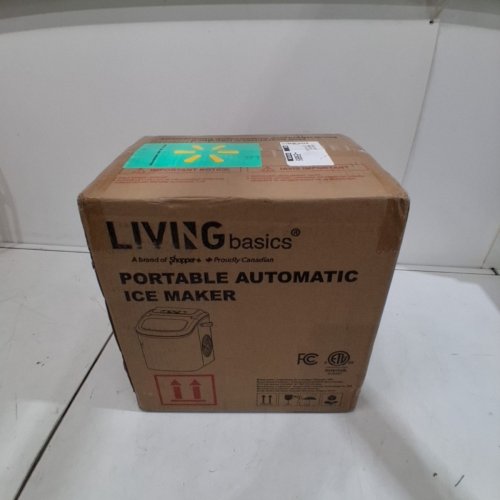 LIVINGBASICS PORTABLE ELECTRIC CUBE ICE MAKER MACHINE WITH ICE SCOOP AND BASKET - (MODEL: LB-IM-12SH) image 2