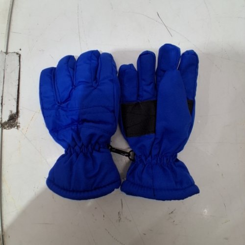 UNISEX KIDS WINDPROOF WINTER SNOW SKI GLOVES - MEDIUM - BLUE image 2