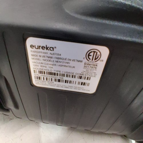 EUREKA BAGLESS CANISTER VACUUM WITH LARGE DUST CUP EXTENSION TUBE AND CREVICE TOOL FLOOR NOZZLE - 1100W - WHITE (MODEL: NEN121WH) image 9