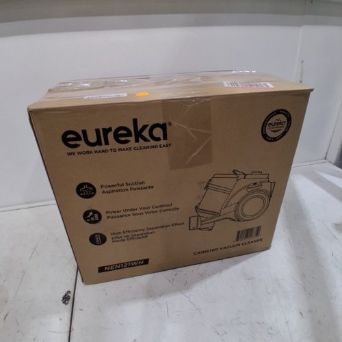 EUREKA BAGLESS CANISTER VACUUM WITH LARGE DUST CUP EXTENSION TUBE AND CREVICE TOOL FLOOR NOZZLE - 1100W - WHITE (MODEL: NEN121WH) image 10