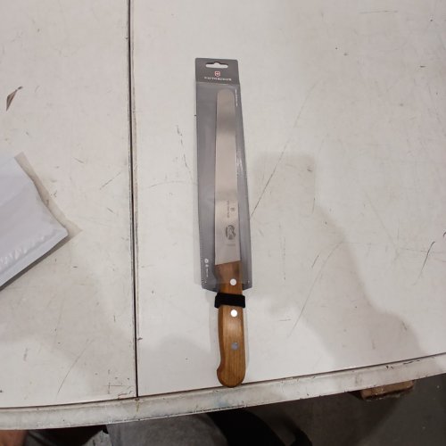 VICTORINOX SWISS ARMY SLICING KNIFE - 10" BLADE - ROSEWOOD HANDLE image 3