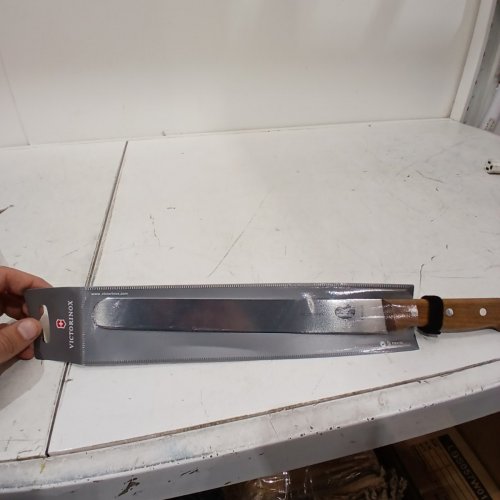 VICTORINOX SWISS ARMY SLICING KNIFE - 10" BLADE - ROSEWOOD HANDLE image 4