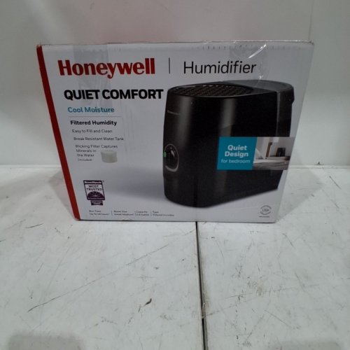 HONEYWELL QUIET COMFORT COOL MOISTURE HUMIDIFIER WITH BREAK RESISTANT WATER TANK - 0.8 GALLON TANK - BLACK (MODEL: HEV320BC) image 6