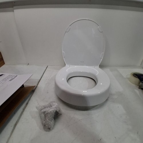 KOHLER HYTEN ELEVATED QUIET-CLOSE ROUND TOILET SEAT - WHITE (MODEL: 25876-0) image 2