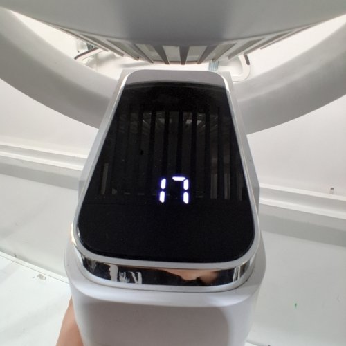 AIRMATE 2-IN-1 TABLE & STAND AIR CIRCULATION FAN WITH REMOTE - 32 ADJUSTABLE WIND SPEEDS - WHITE (MODEL: FA20-RD239) image 2