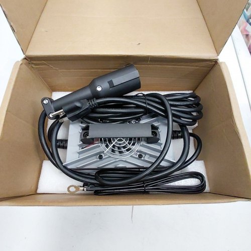 FIRSTPOWER PRO LEAD ACID BATTERY CHARGER FOR CLUB CAR, IP67 WATERPROOF WITH FAN DESIGN - 48V- 15AMP - 900W - GREY - (MODEL:EZGO TXT) image 2