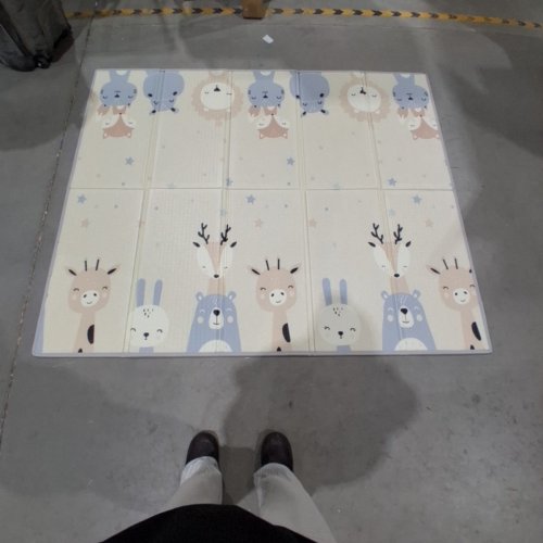 KIDS REVERSABLE FOLDABLE PLAYMAT - 69" X 58" - MULTICOLOR image 2