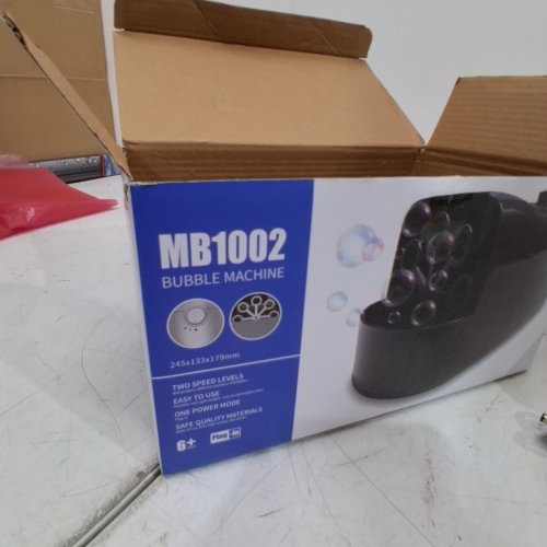 KIDS BERIA AUTOMATIC BUBBLE MACHINE - 2 SPEEDS - BLACK (MODEL: MB1002) image 2