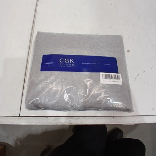 3PC CGK LINENS DUVET COVER SET WITH ZIPPER CLOSURE - QUEEN - HEATHERED GREY image 2