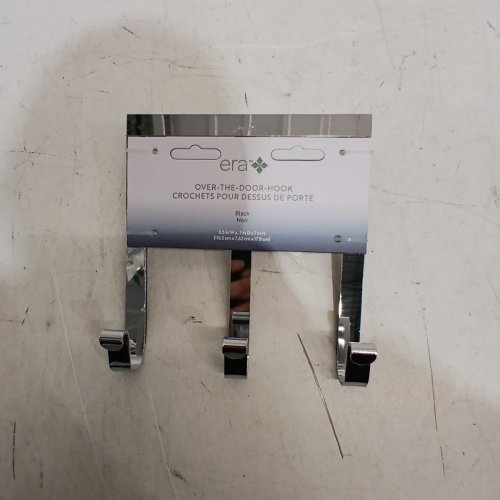 ERA OVER-THE-DOOR HOOK RACK - 6.5" X 3" X 7" - CHROME (MODEL: WC6614CH) image 3