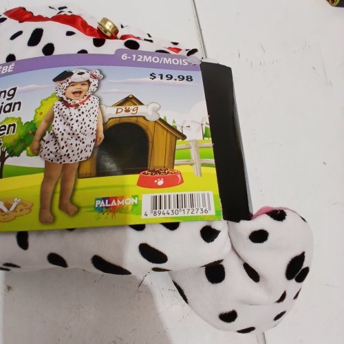 PALAMON DASHING DALMATIAN BABY COSTUME - 6-12 MONTHS - WHITE / BLACK (ITEM: 1770) image 2