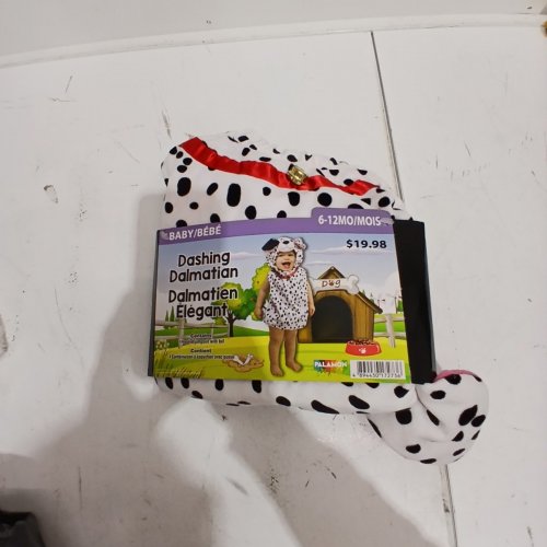 PALAMON DASHING DALMATIAN BABY COSTUME - 6-12 MONTHS - WHITE / BLACK (ITEM: 1770) image 3