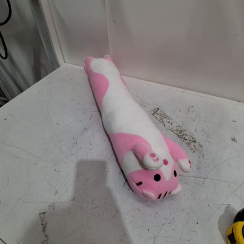 LONG CAT PILLOW PLUSH - 26" - PINK/WHITE (MODEL : 06299737164800) image 3