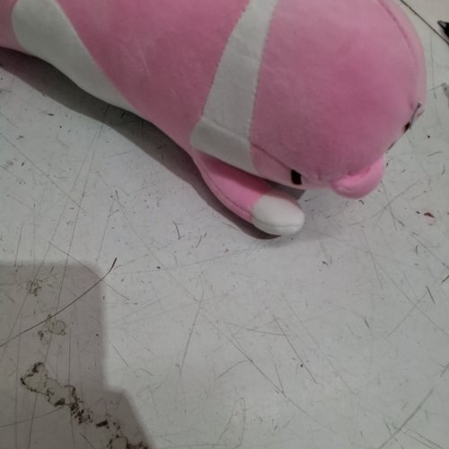LONG CAT PILLOW PLUSH - 26" - PINK/WHITE (MODEL : 06299737164800) image 4