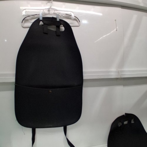 2PK DOBEST CAR FRONT SEAT BACK PROTECTOR WITH STORAGE POCKET - BLACK image 2