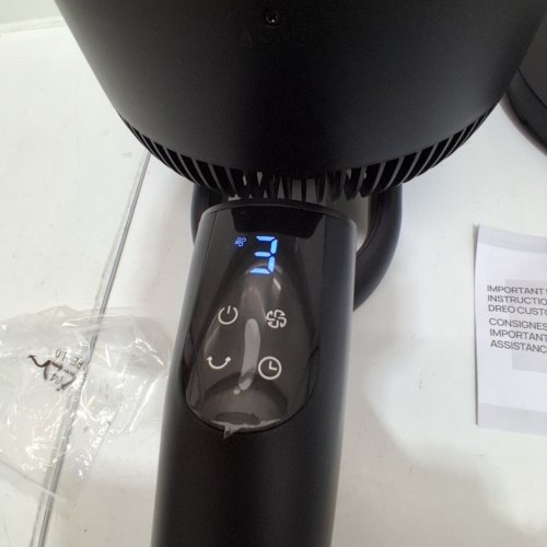 DREO TURBOPOLY STANDING FAN WITH AROMA FEATURE & REMOTE CONTROL - 38"-42" - BLACK (MODEL: 353) image 2