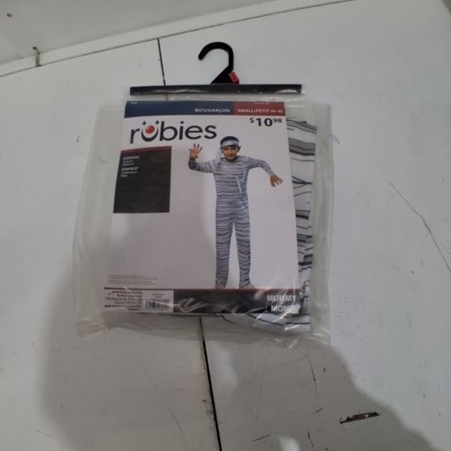 2PC BOYS RUBIES MUMMY COSTUME - SMALL (4-6) - WHITE / BLACK (ITEM: 1001654) image 3