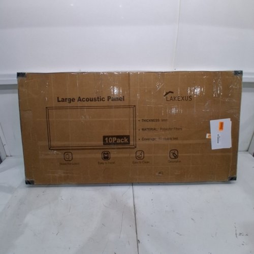 8PK LAKEXUS ACOUSTIC SOUNDPROOF WALL PANELS - 47" X 24" - WHITE (MODEL: ACOUSTIC PANELS-0913) image 5