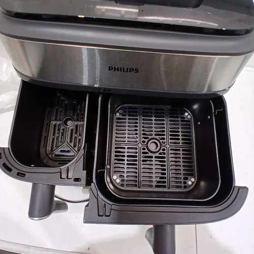 PHILIPS 5000 SERIES DUAL BASKET ALL-IN-ONE AIR FRYER & STEAM COOKER - 19 IN ONE COOKING FUNCTIONS, RAPIDAIR PLUS + STEAM, AUTO STEAM CLEAN - 9.6QT / 9L - STAINLESS STEEL image 6