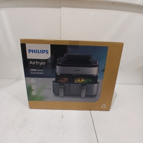 PHILIPS 5000 SERIES DUAL BASKET ALL-IN-ONE AIR FRYER & STEAM COOKER - 19 IN ONE COOKING FUNCTIONS, RAPIDAIR PLUS + STEAM, AUTO STEAM CLEAN - 9.6QT / 9L - STAINLESS STEEL image 7
