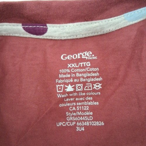 WOMEN'S GEORGE SHORT SLEEVE T-SHIRT - XXL - DUSTY ROSE (STYLE: GRS60445LD) image 3