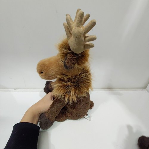 JELLY CAT PLUSH BIRCHLY MOOSE - BROWN image 3