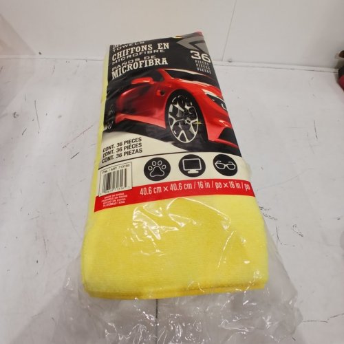 31PK KIRKLAND SIGNATURE MICROFIBER TOWELS - 16" X 16" - YELLOW (MODEL:713160) image 3