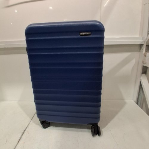 AMAZON BASICS HARDSIDE LARGE CHECKED LUGGAGE/SUITCASE WITH SPINNER WHEELS - 30" - NAVY BLUE image 2