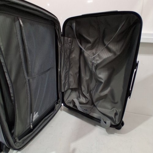 AMAZON BASICS HARDSIDE LARGE CHECKED LUGGAGE/SUITCASE WITH SPINNER WHEELS - 30" - NAVY BLUE image 4