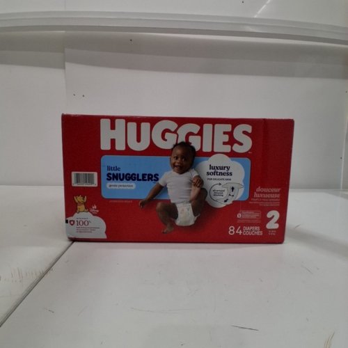 84PK HUGGIES LITTLE SNUGGLERS DIAPERS - SIZE 2 (12 - 18LB) image 3