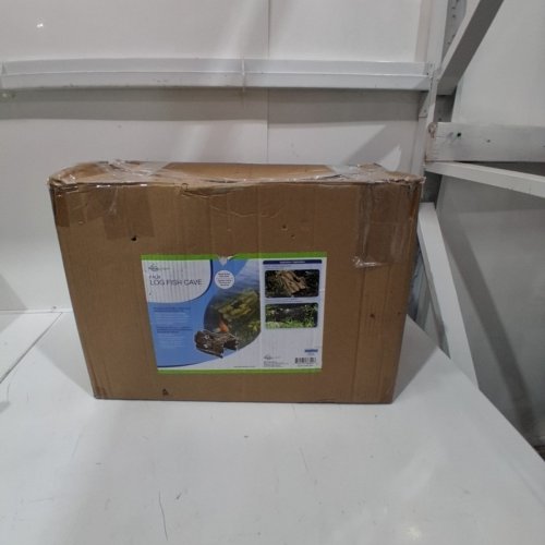 AQUASCAPE FAUX LOG FISH CAVE KOI PREDATOR CONTROL - BROWN - 19'' X 12''X 10" (MODEL:78324) image 4