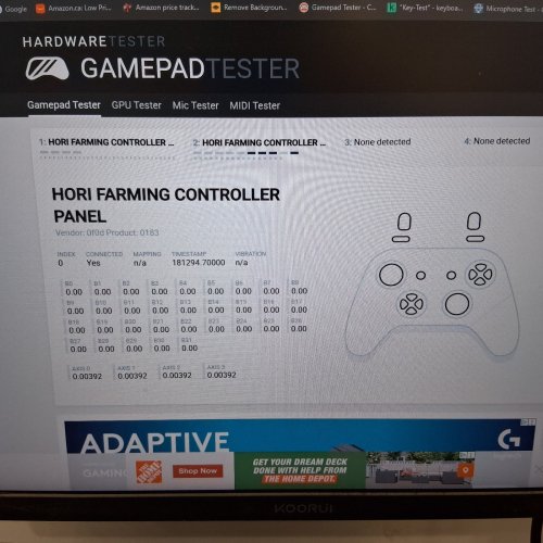HORI FARMING VEHICLE CONTROL SYSTEM FOR PC (WINDOWS 11/10) FOR FARMING SIMULATOR WITH FULL-SIZE STEERING WHEEL, CONTROL PANEL- (MODEL: HPC-043U) image 2