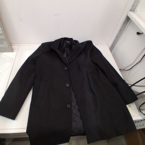 MENS DOCKERS HENRY WOOL BLEND TOP COAT - MEDIUM - BLACK (STYLE: DM9RP993BLK) image 2