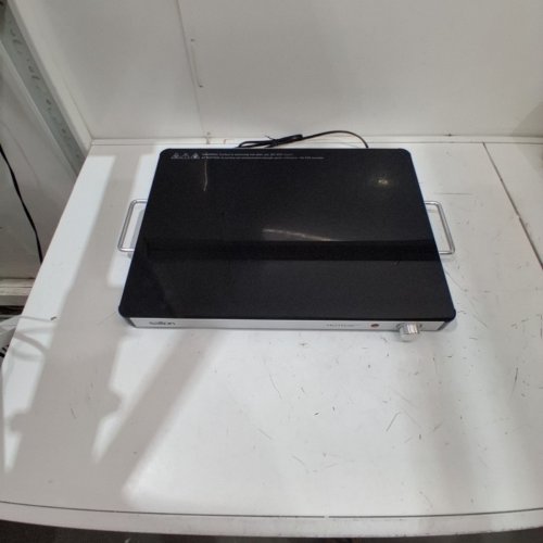 SALTON HOTRAY XL WARMING TRAY WITH TEMPERED GLASS - 400W 21" X 16" - BLACK - (MODEL: WT2148) image 3