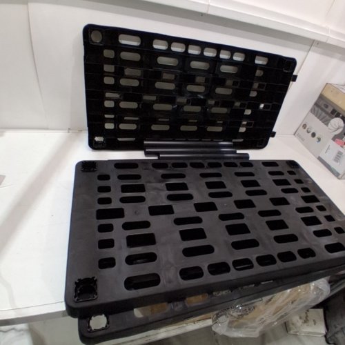 HEAVY DUTY 3-TIER PLASTIC STORAGE SHELF, BLACK image 2