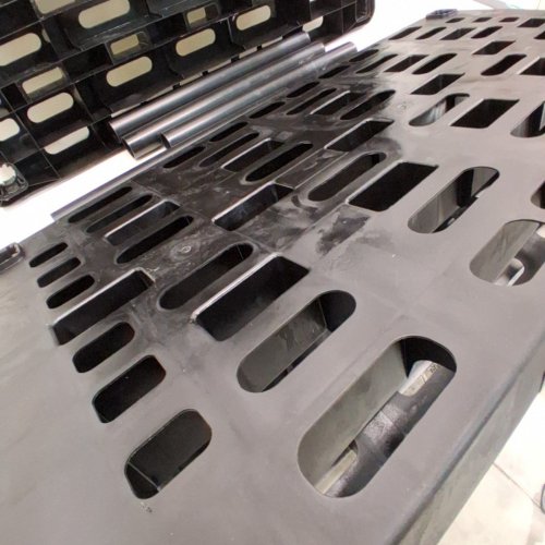 HEAVY DUTY 3-TIER PLASTIC STORAGE SHELF, BLACK image 4