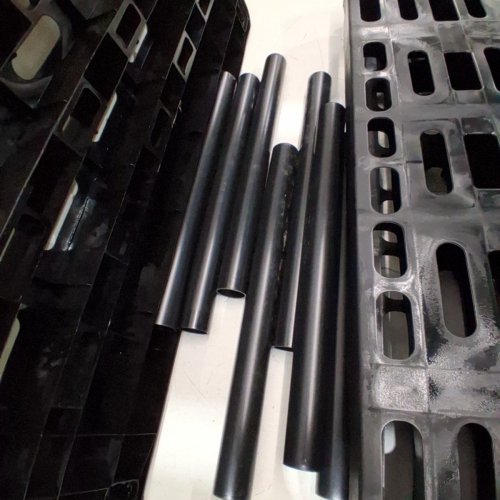 HEAVY DUTY 3-TIER PLASTIC STORAGE SHELF, BLACK image 5