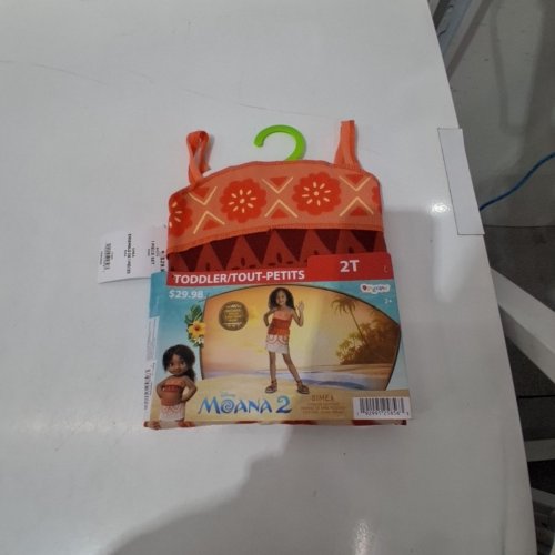 TODDLER DISGUISE MOANA 2 SIMEA COSTUME - 2T - ORANGE (STYLE: 171089S) image 2