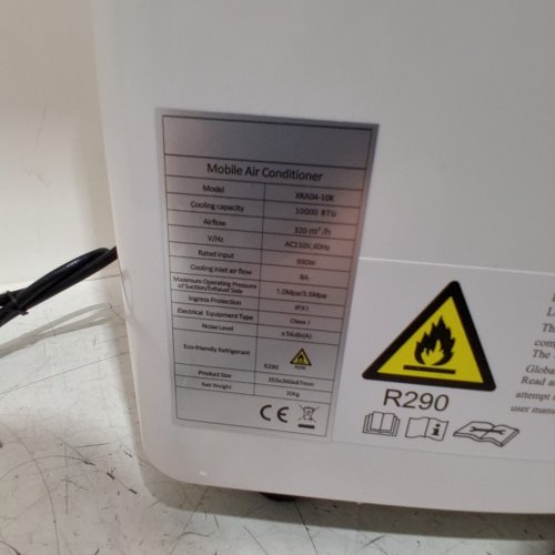3-IN-1 MOBILE AIR CONDITIONER WITH EXHAUST HOSE - 10000BTU - WHITE (MODEL: XKA04-10K) image 6