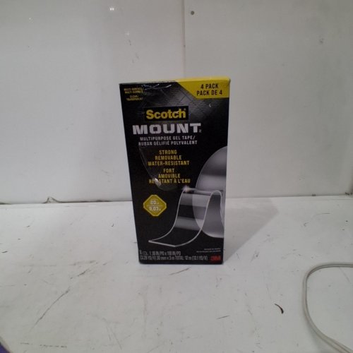 4PK SCOTCH 3M ADHESIVE MOUNTING GEL TAPE - 1.18" X 118" - TRANSPARENT image 3