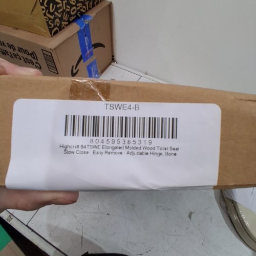EVERFLOW ELONGATED PLASTIC TOILET SEAT - BONE (MODEL: TSWE4-B) image 2